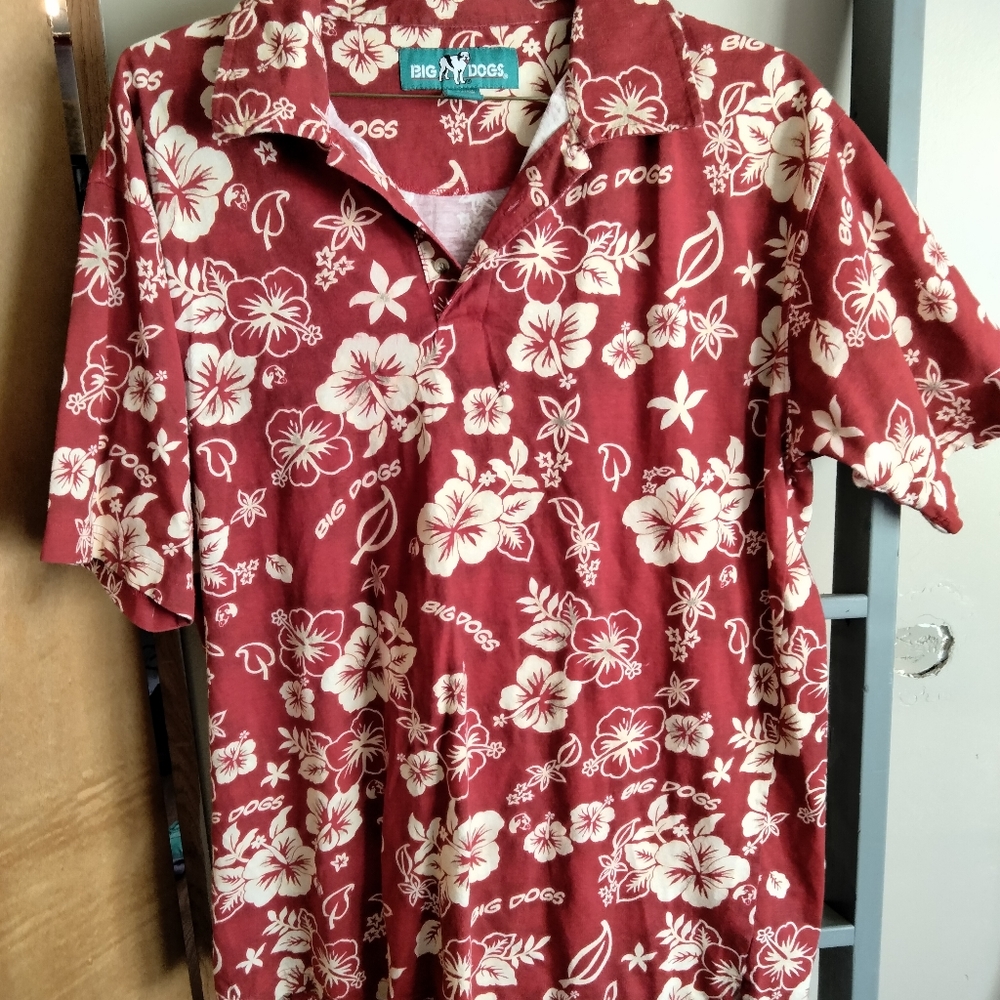 Big Dogs Hawaiian Shirt Men's XL